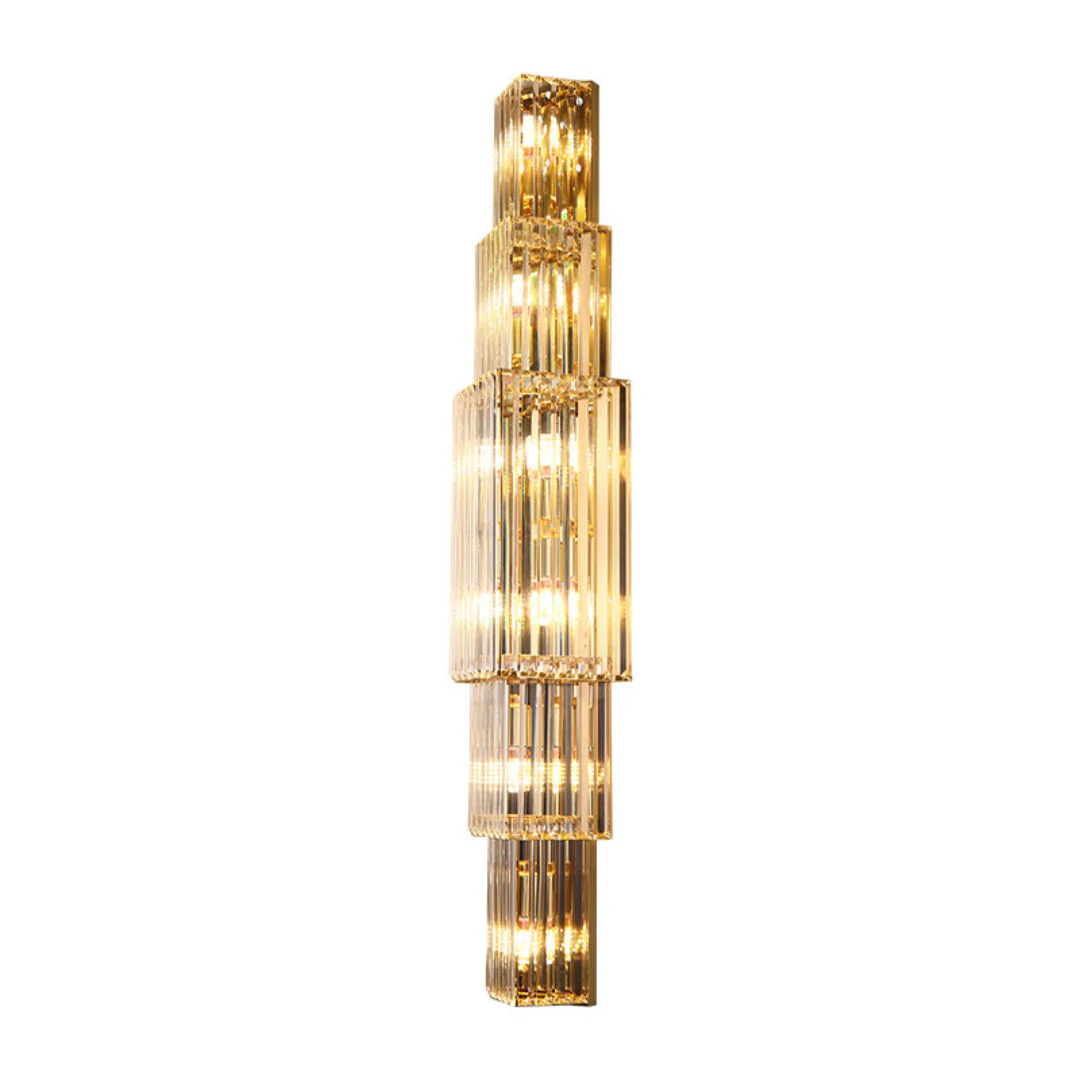 Light Luxury Crystal Layered Wall Lamp - Image 17
