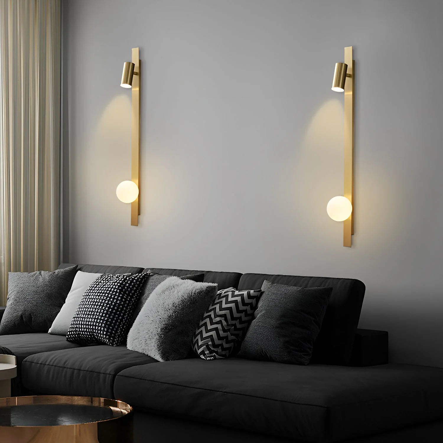 Liila 2 Brass Wall Lamp - Image 2