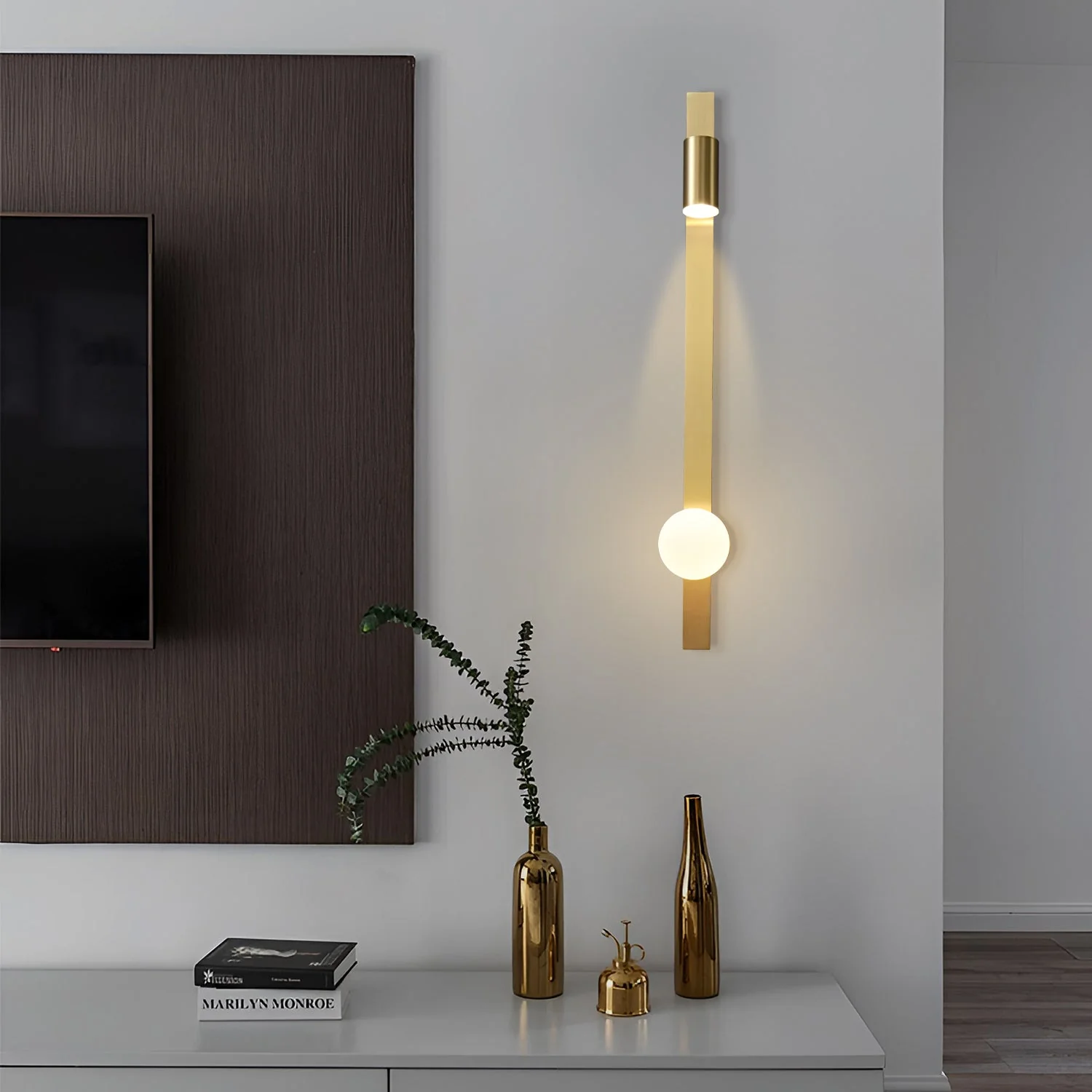 Liila 2 Brass Wall Lamp - Image 4