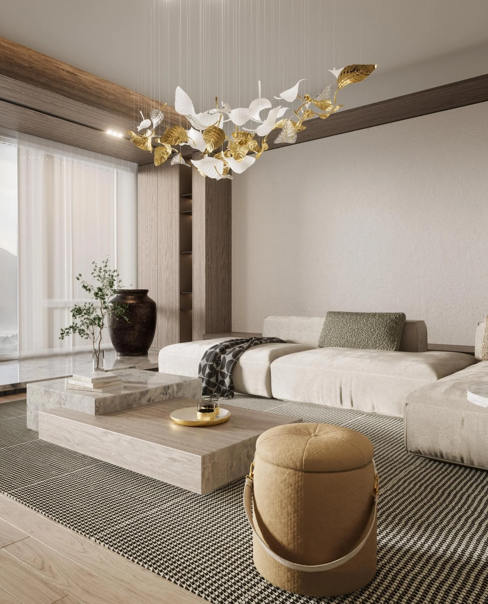 Linden Leaves Chandelier - Image 2