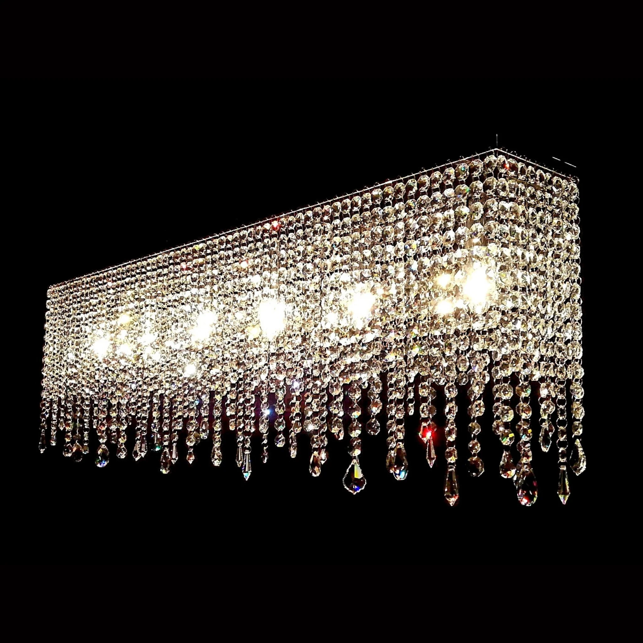 Linea (Various Sizes) Modern Glass Chandelier - Luchiante - Image 4