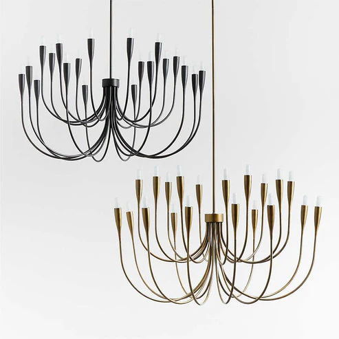 Liona Large Brass Candelabra Chandelier Light - Image 14