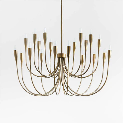Liona Large Brass Candelabra Chandelier Light - Image 3