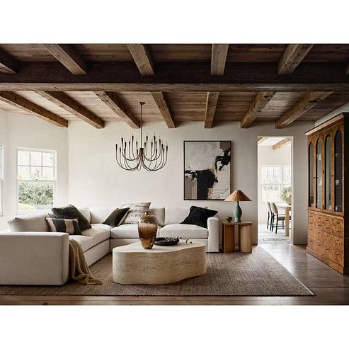 Liona Large Brass Candelabra Chandelier Light - Image 4