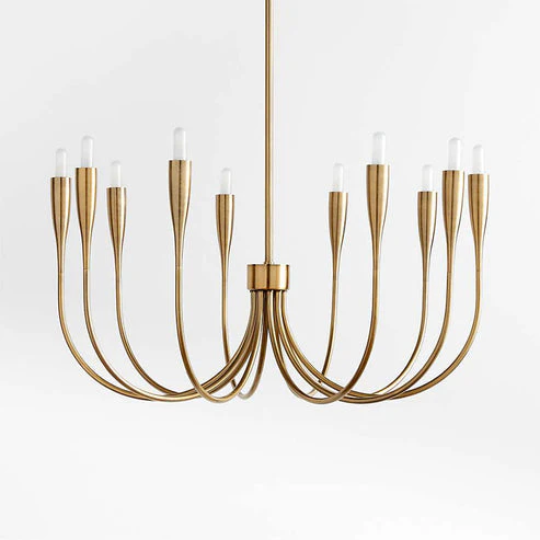 Liona Small Brass Chandelier Light - Image 4