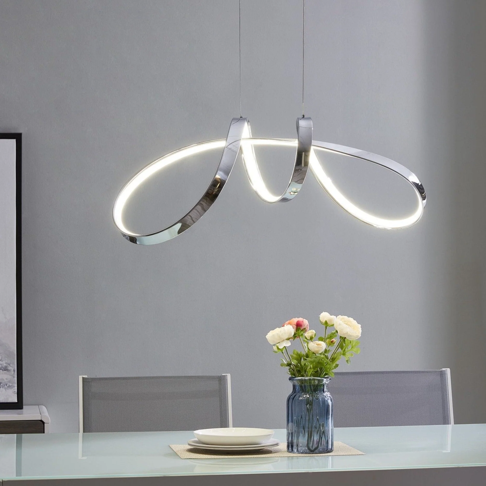 Lisbon LED Chandelier // Chrome - Image 2