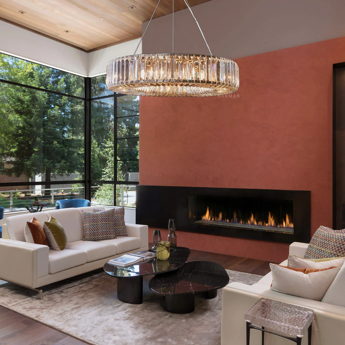 Lita Round Crystals Chandelier - Image 5