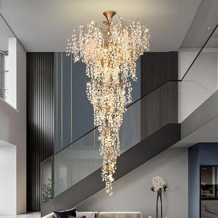 Long Vine Staircase Chandelier 78.7" 110" - Image 9