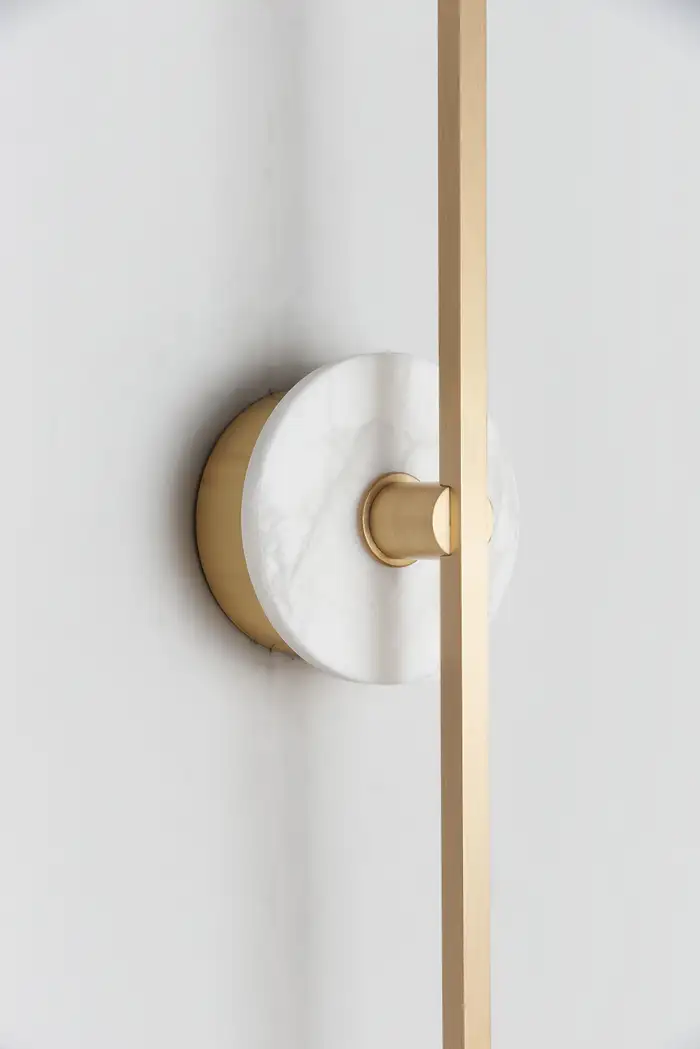 Grand Wall Sconce With Alabaster 37''H - Image 2