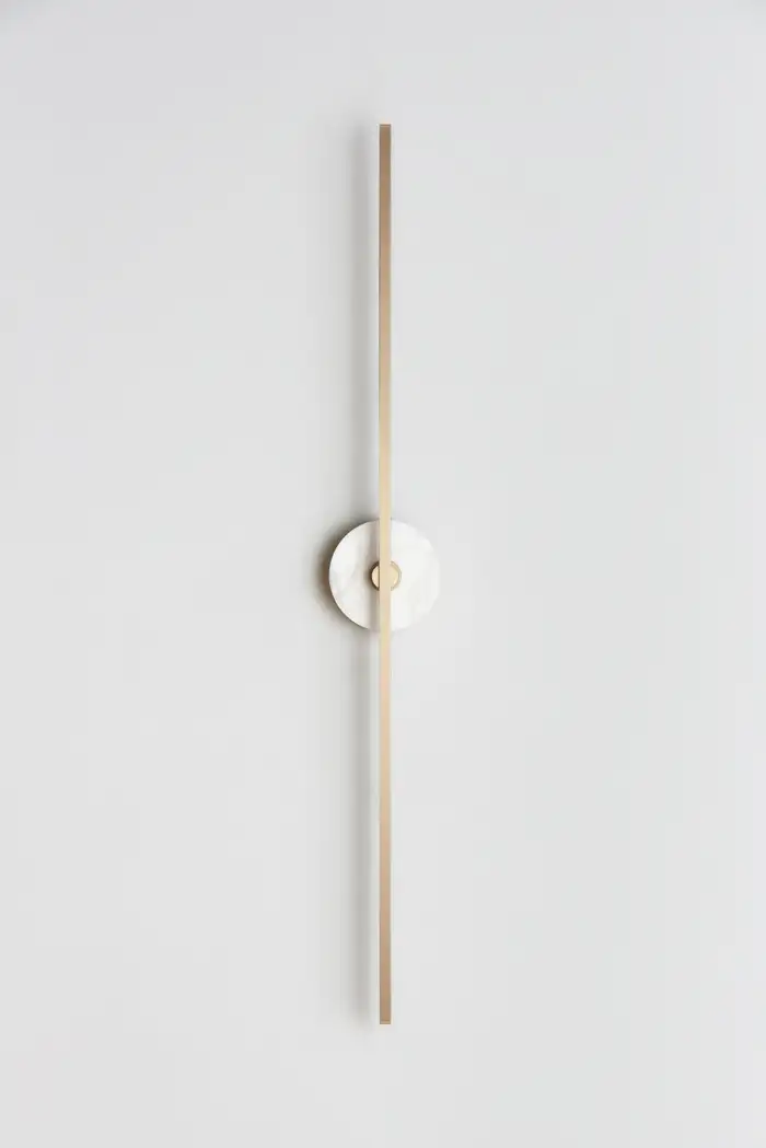 Grand Wall Sconce With Alabaster 37''H - Image 3