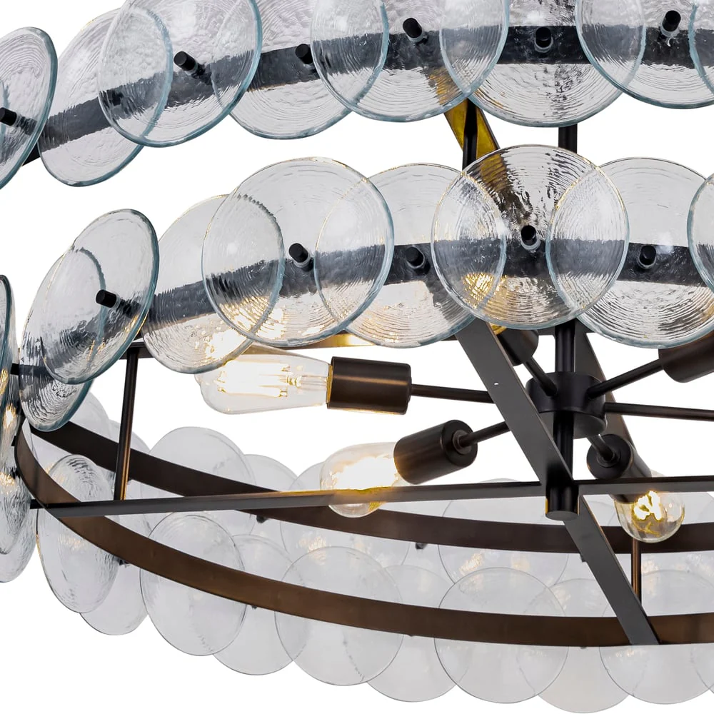 Loren Glass Chandelier - Image 13
