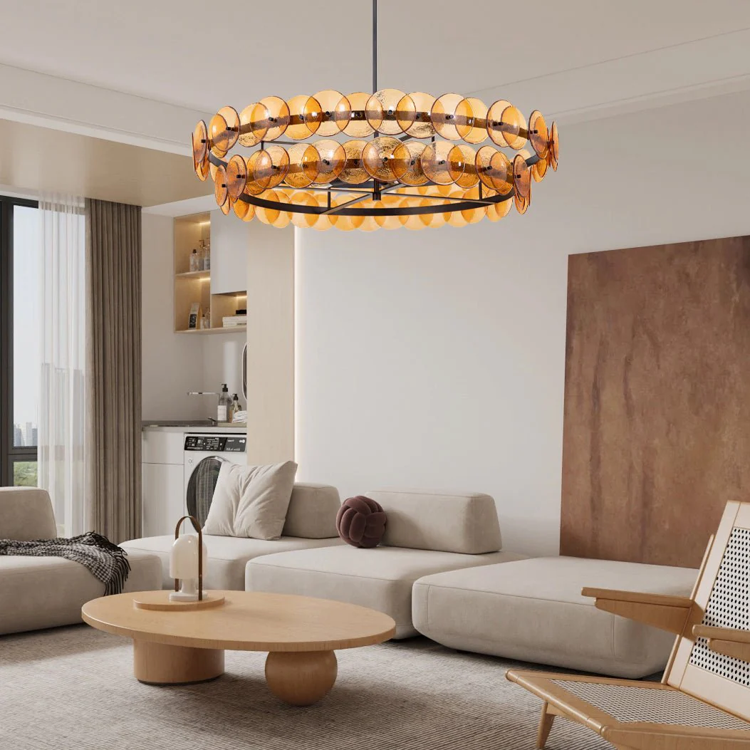 Loren Glass Chandelier - Image 2