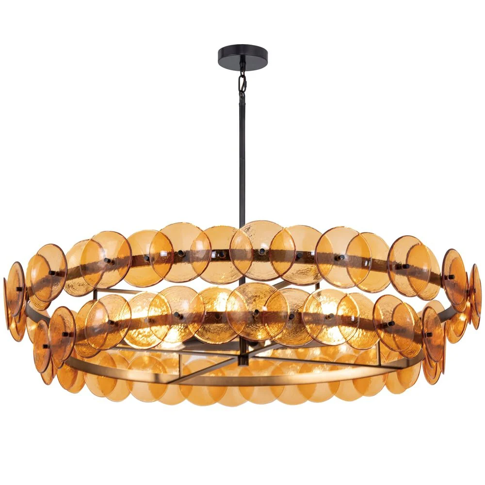 Loren Glass Chandelier - Image 9