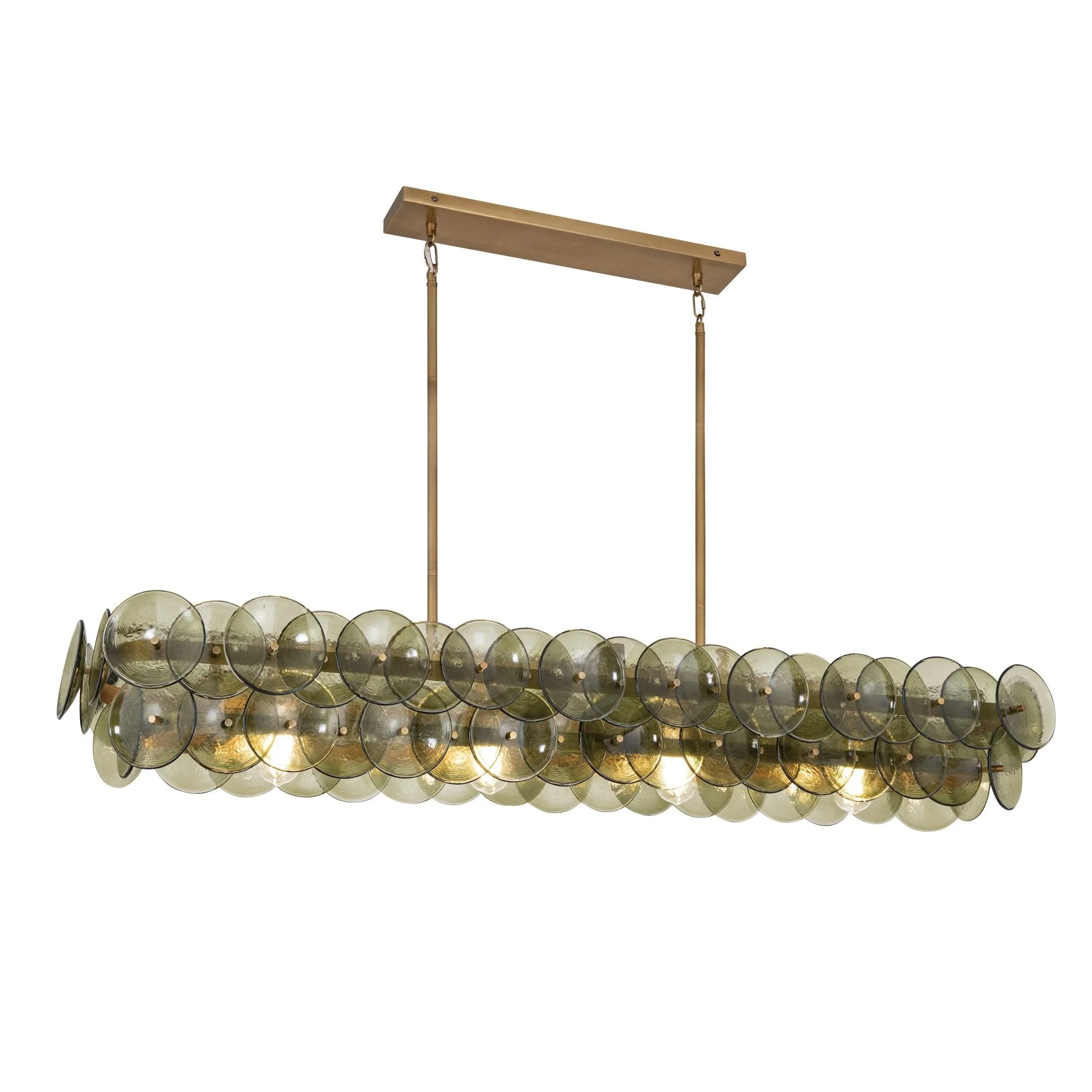 Loren Linear Glass Chandelier - Image 13