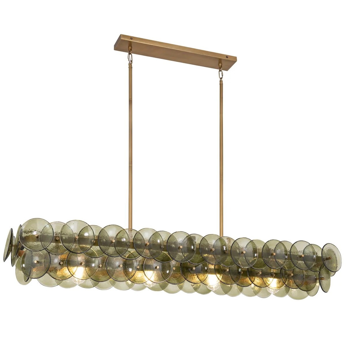 Loren Linear Glass Chandelier - Image 14