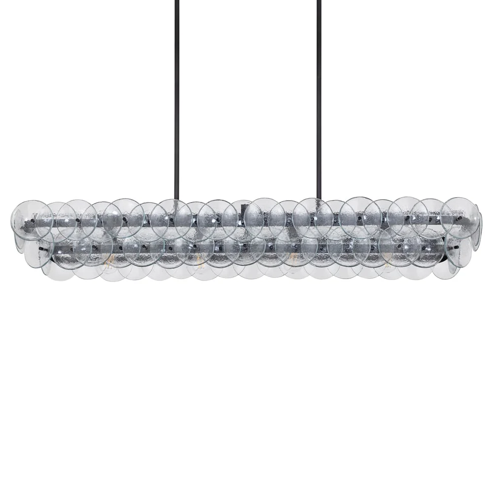 Loren Linear Glass Chandelier - Image 4
