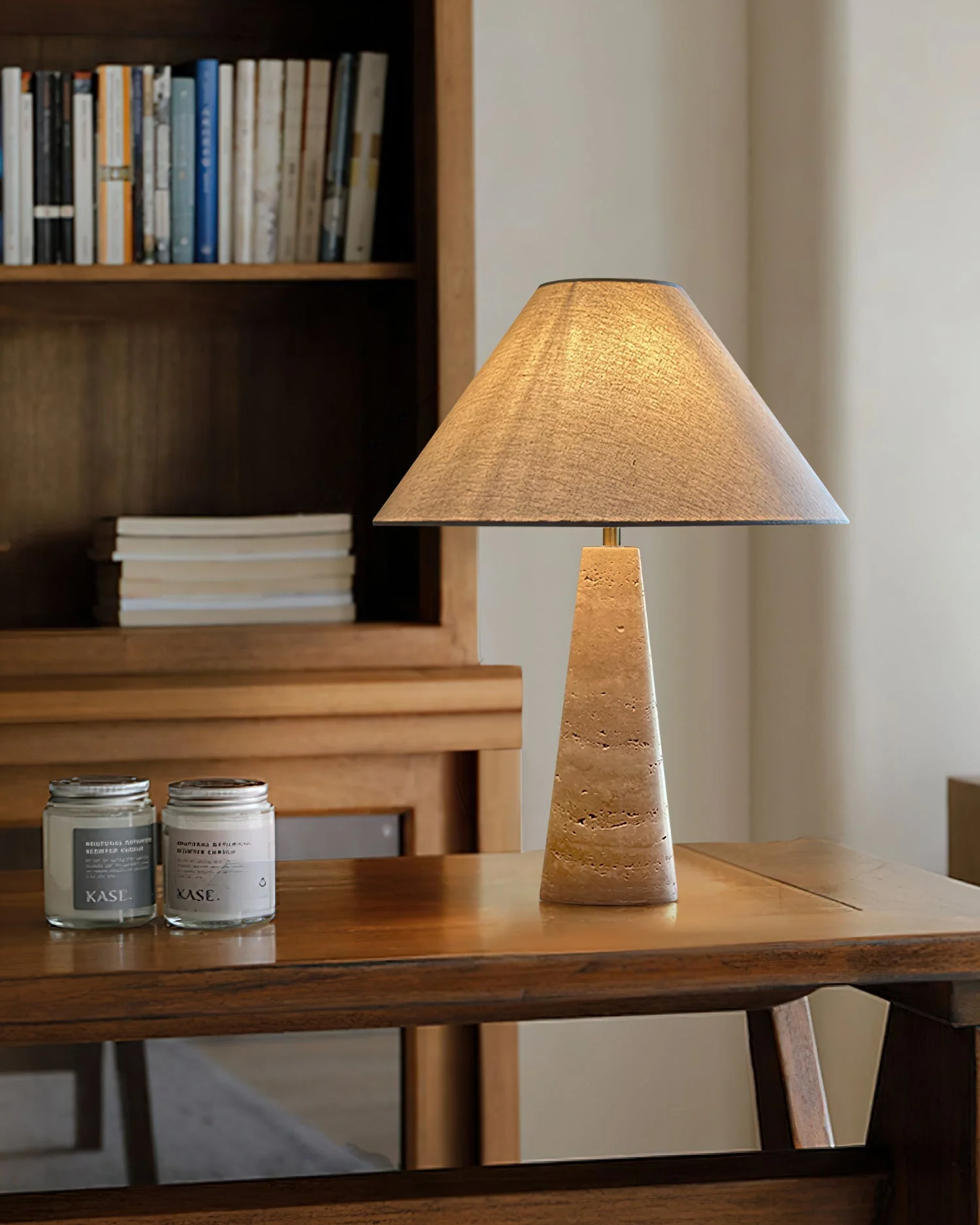 Lulu Travertine Table Lamp - Image 3