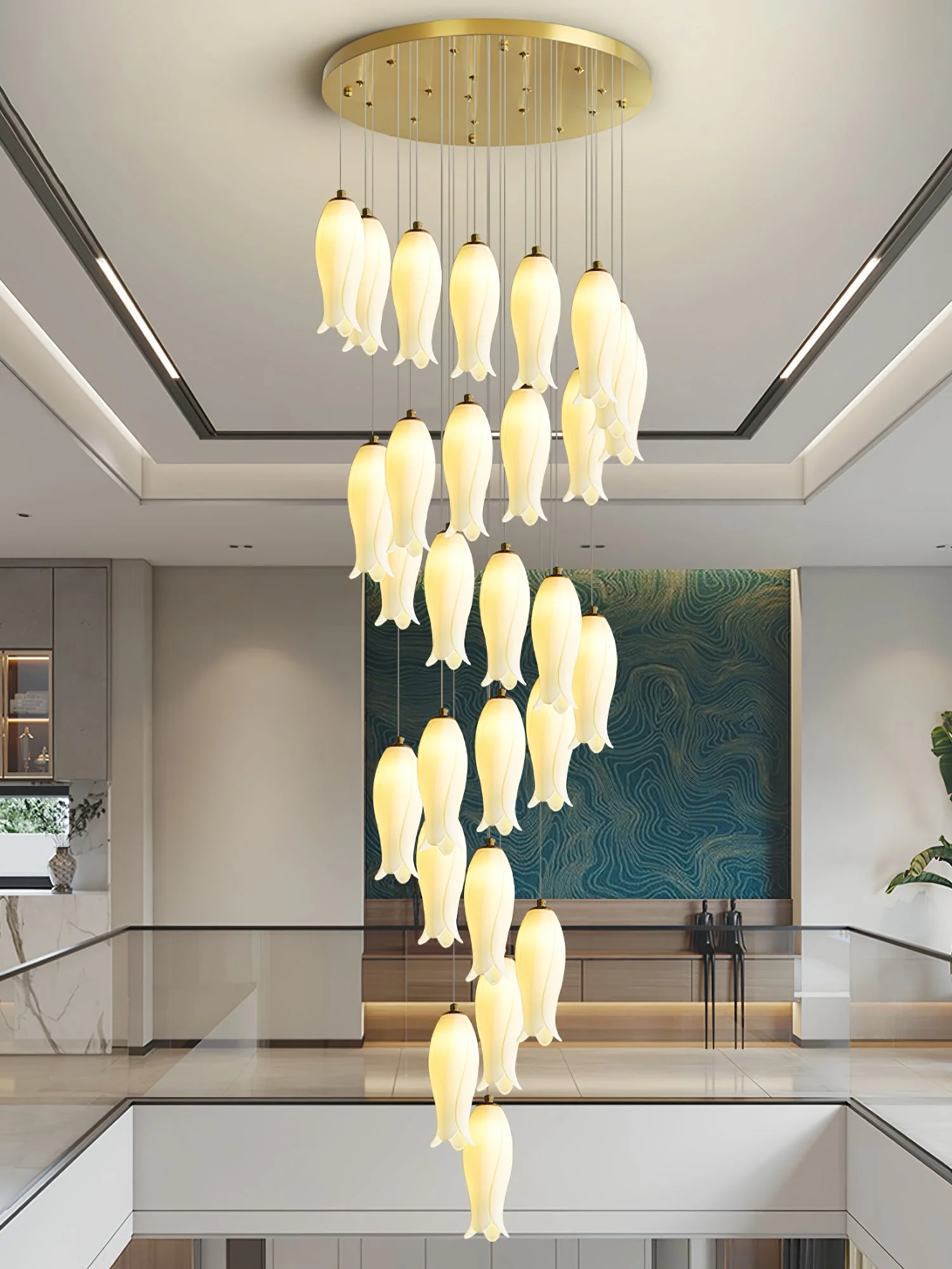 Luma Flora Stairs Chandelier - Image 12