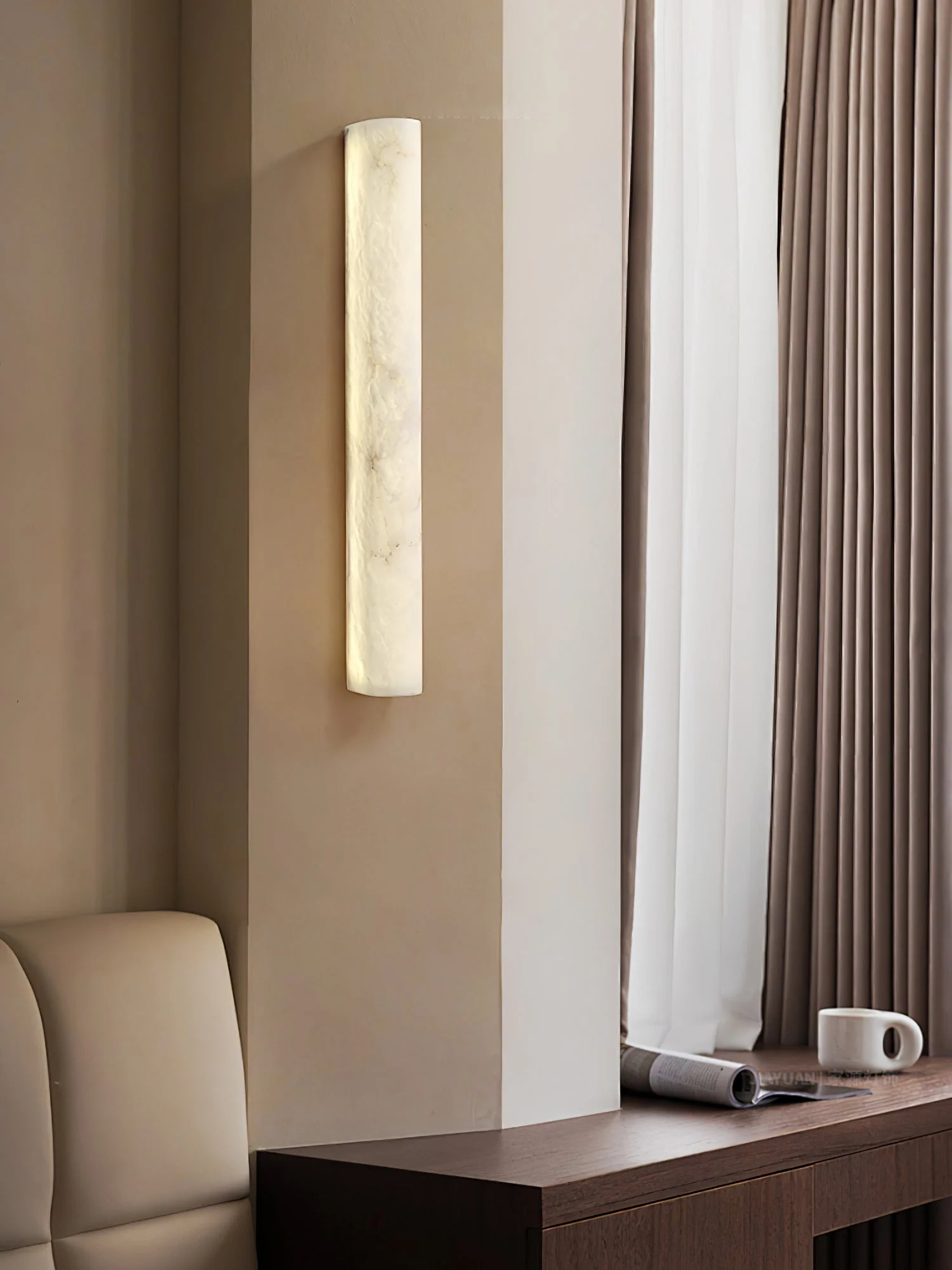 Luminara Alabaster Wall Sconce - Image 7