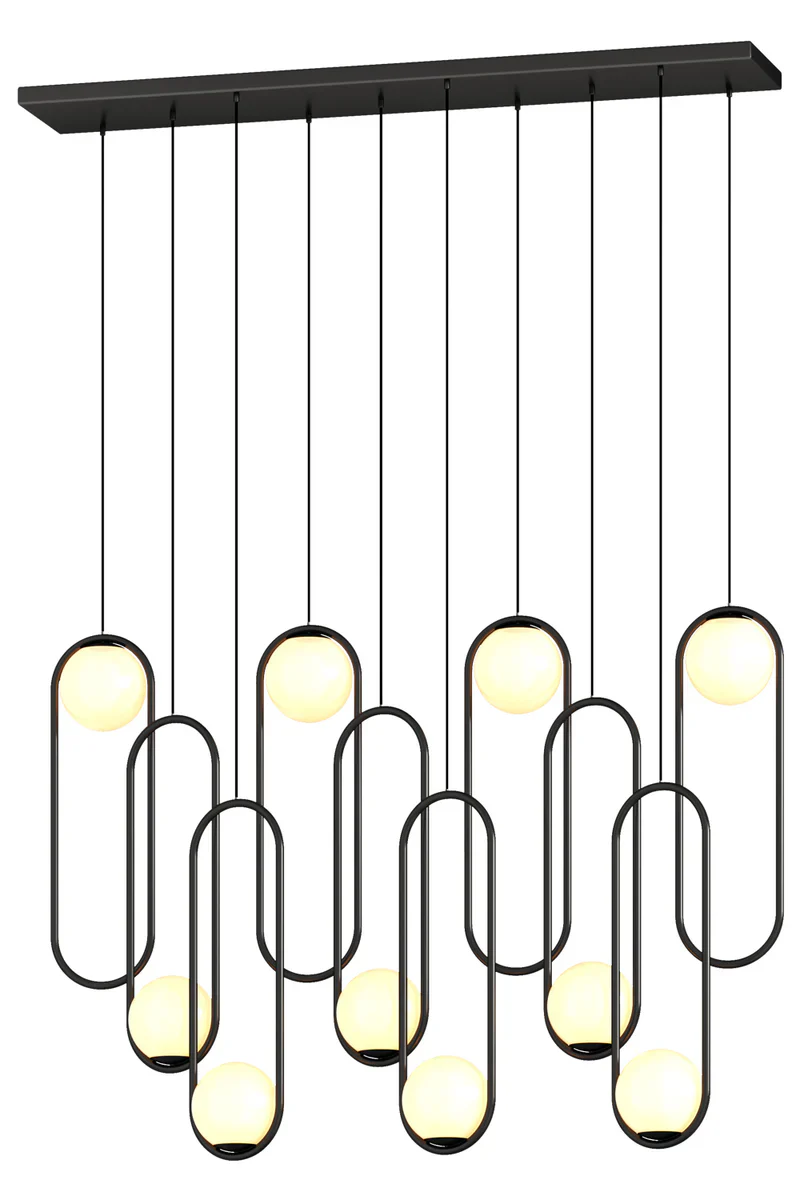 Luminous Modern LED Opal Glass Chandelier by Aurorae Lighting - Image 14