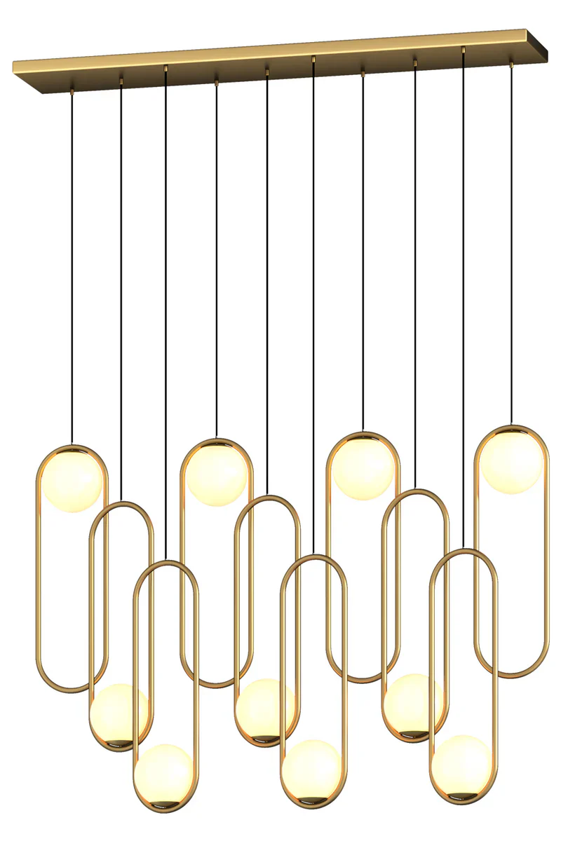 Luminous Modern LED Opal Glass Chandelier by Aurorae Lighting - Image 15