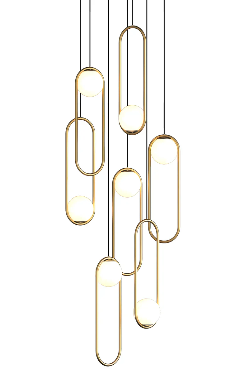 Luminous Modern LED Opal Glass Chandelier by Aurorae Lighting - Image 4