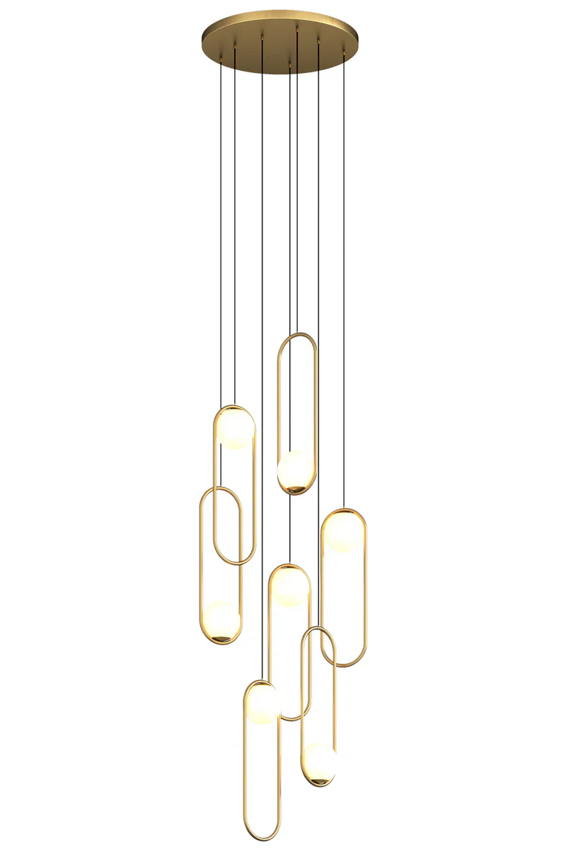 Luminous Modern LED Opal Glass Chandelier by Aurorae Lighting - Image 7
