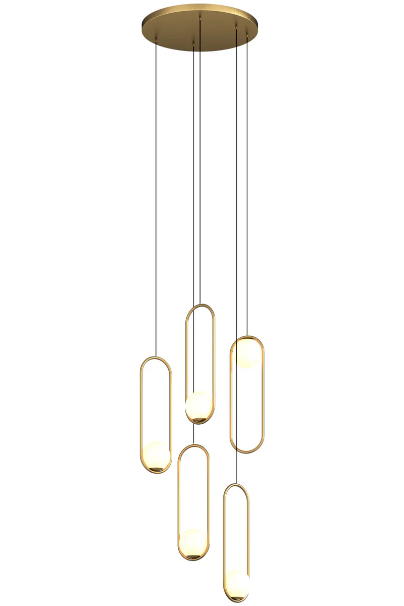 Luminous Modern LED Opal Glass Chandelier by Aurorae Lighting - Image 8