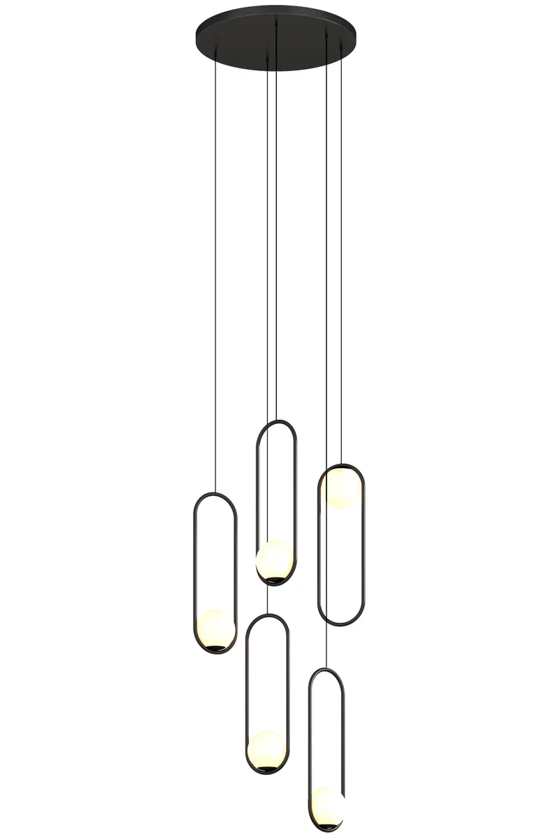Luminous Modern LED Opal Glass Chandelier by Aurorae Lighting - Image 9