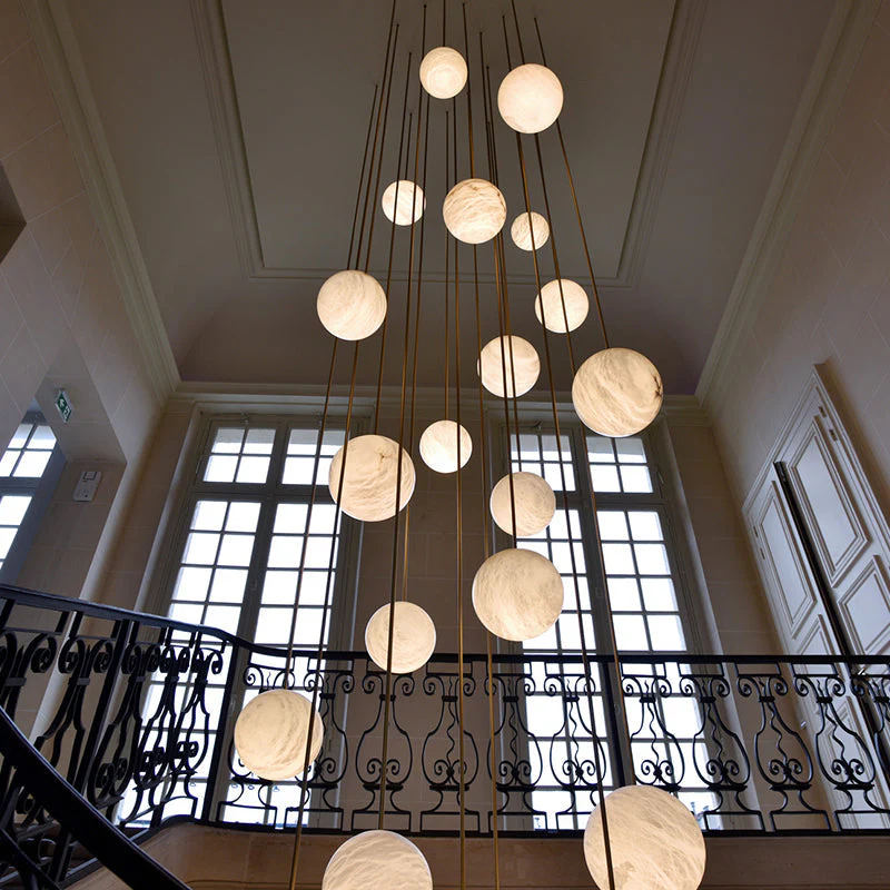 Alabaster Constellation Chandelier, Multi Pendant Light - Image 10