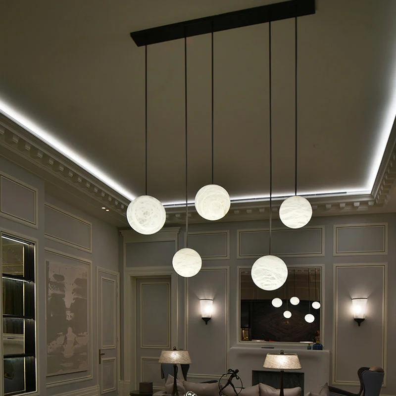 Alabaster Constellation Chandelier, Multi Pendant Light - Image 12