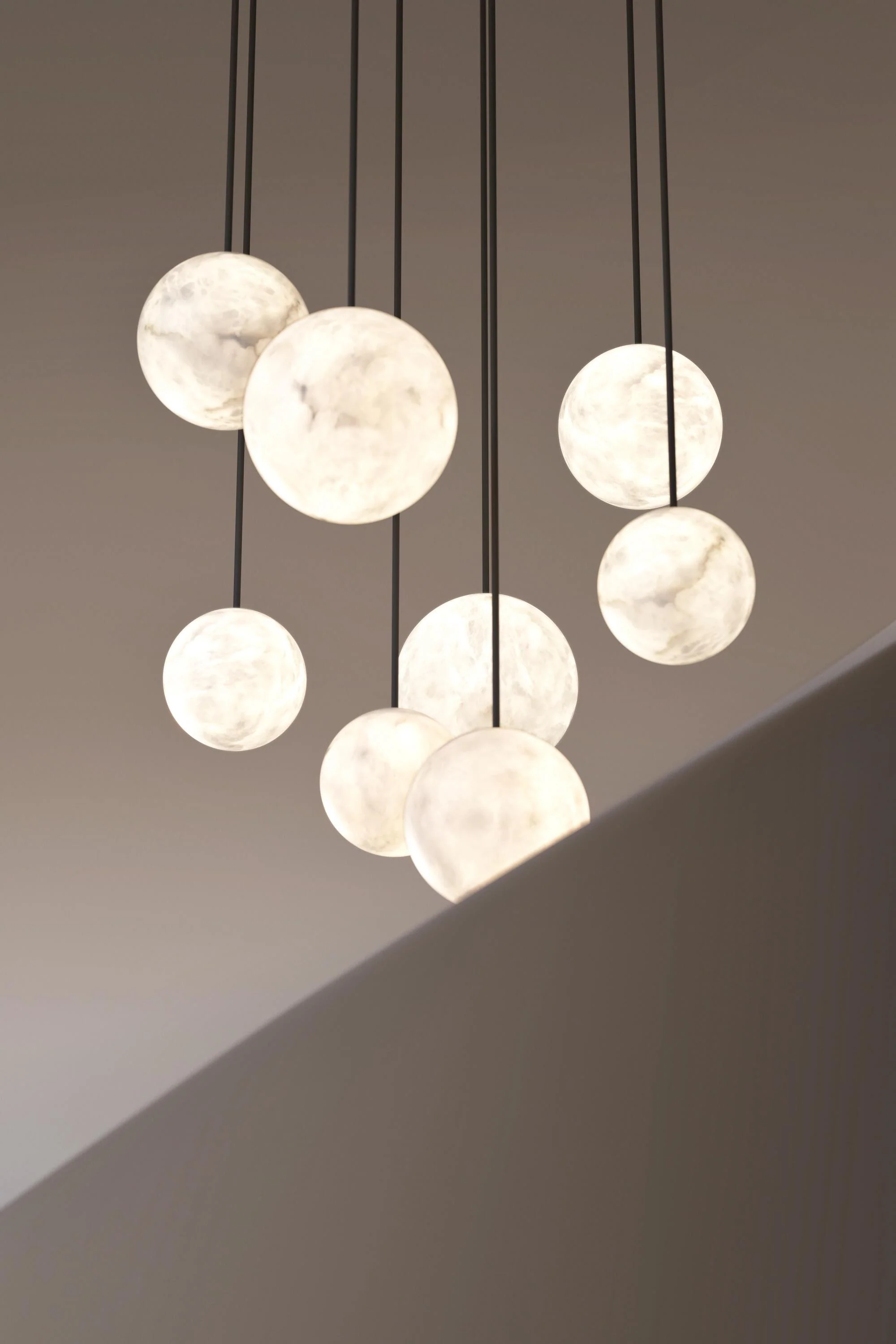 Alabaster Constellation Chandelier, Multi Pendant Light - Image 15