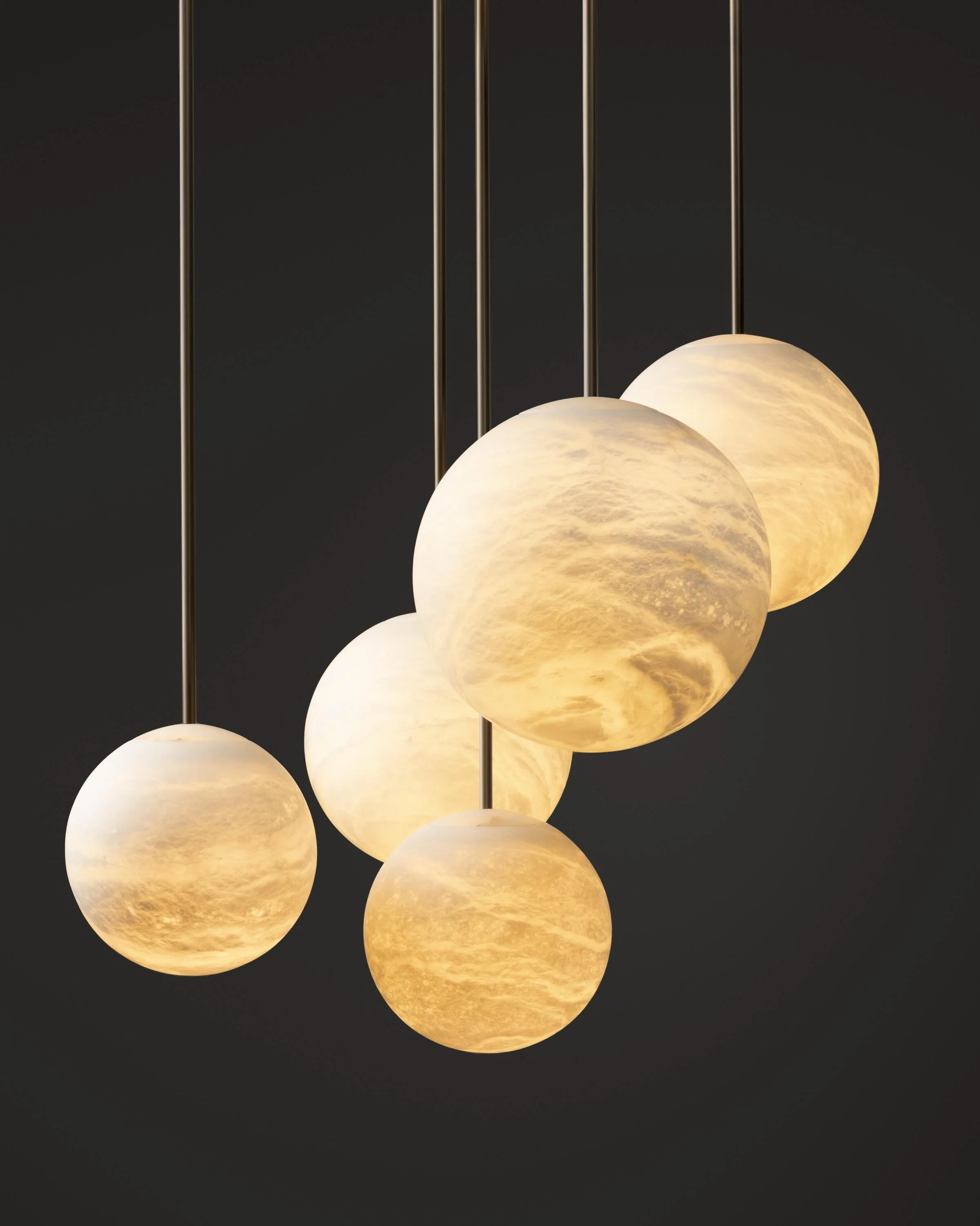 Alabaster Constellation Chandelier, Multi Pendant Light - Image 19