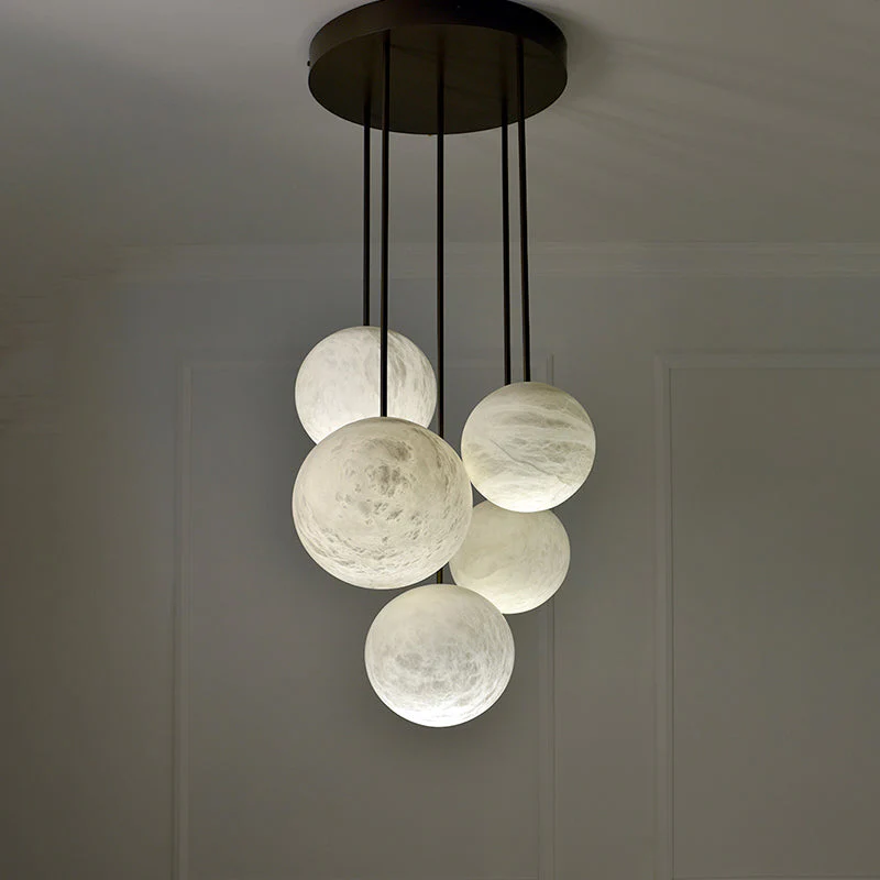 Alabaster Constellation Chandelier, Multi Pendant Light - Image 2