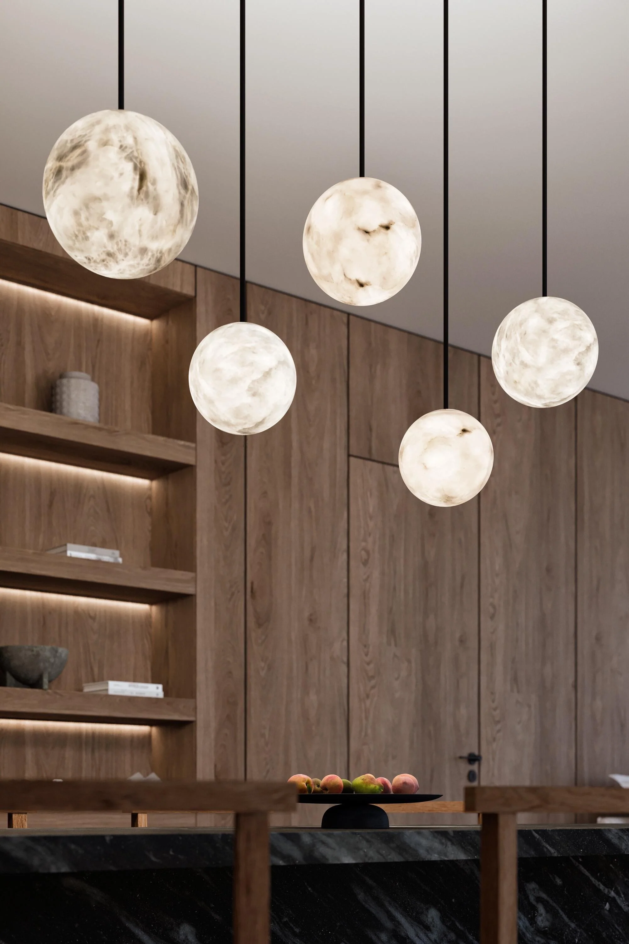 Alabaster Constellation Chandelier, Multi Pendant Light - Image 21
