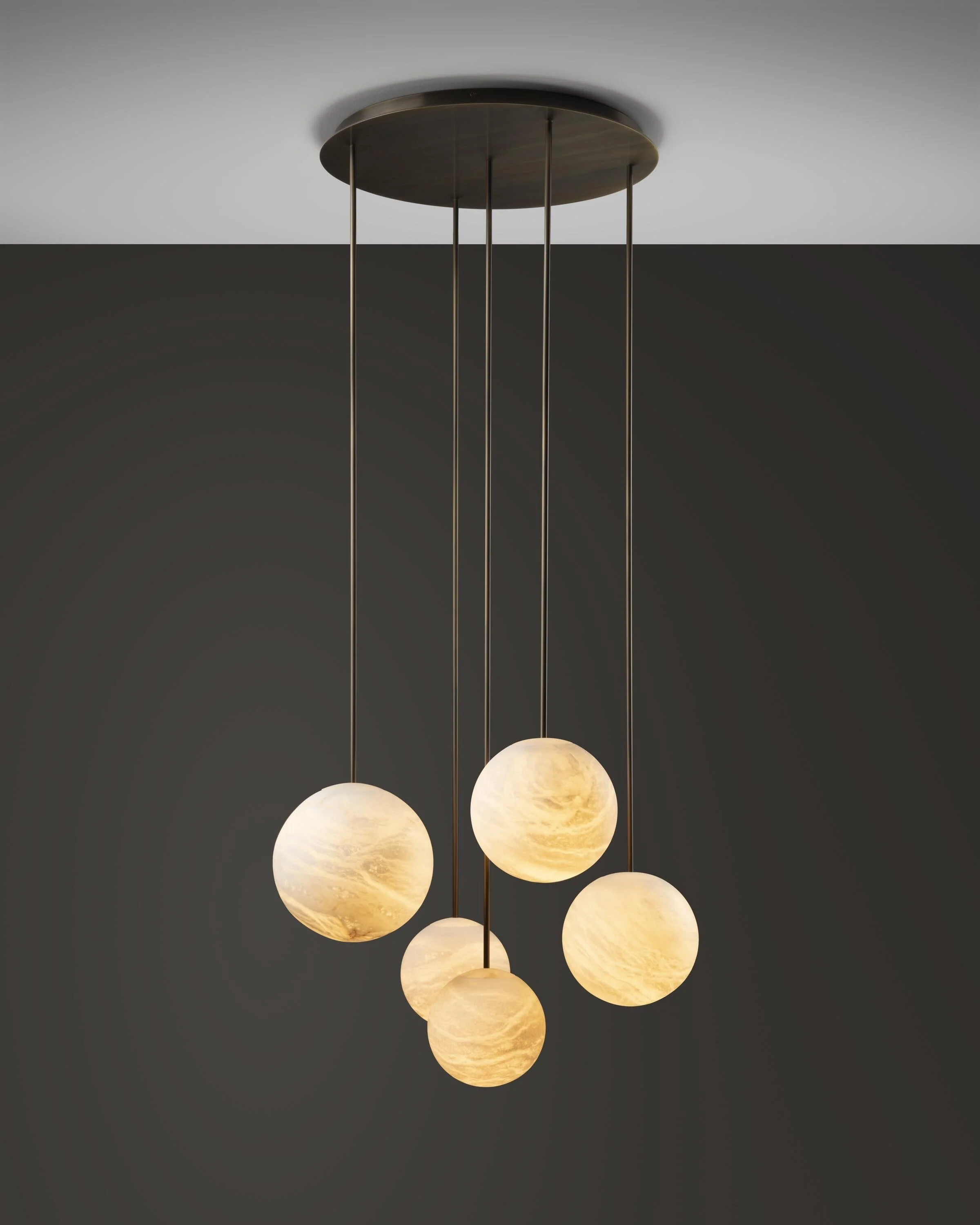 Alabaster Constellation Chandelier, Multi Pendant Light - Image 25