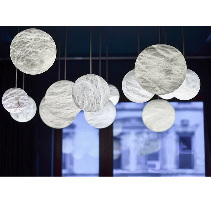 Alabaster Constellation Chandelier, Multi Pendant Light - Image 7