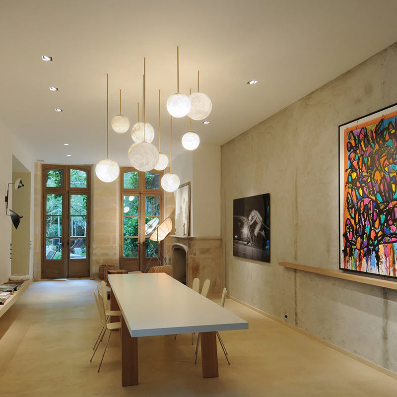 Alabaster Constellation Chandelier, Multi Pendant Light - Image 9