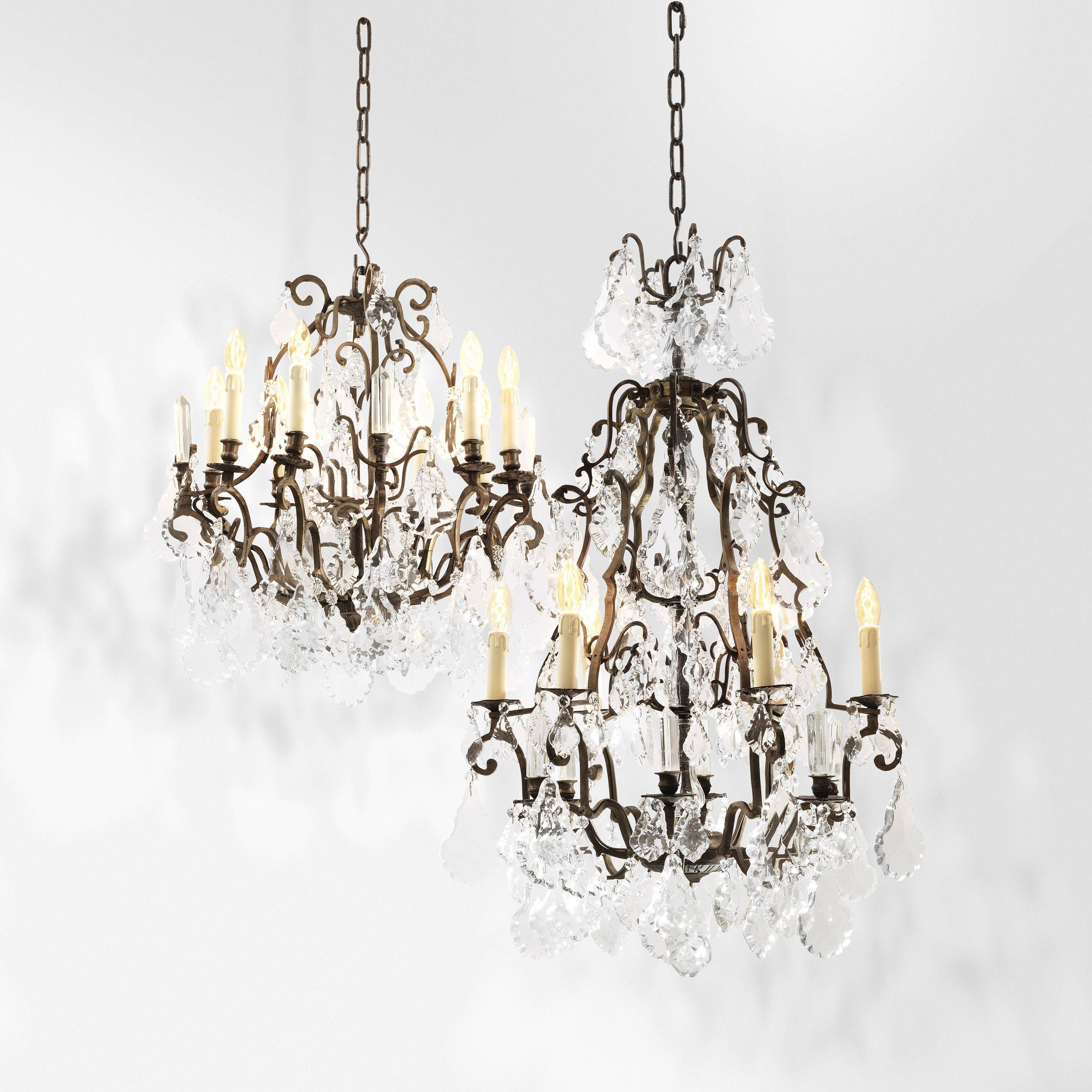 Luster Chateau de Wideville Traditional Brass Chandelier - - Image 3