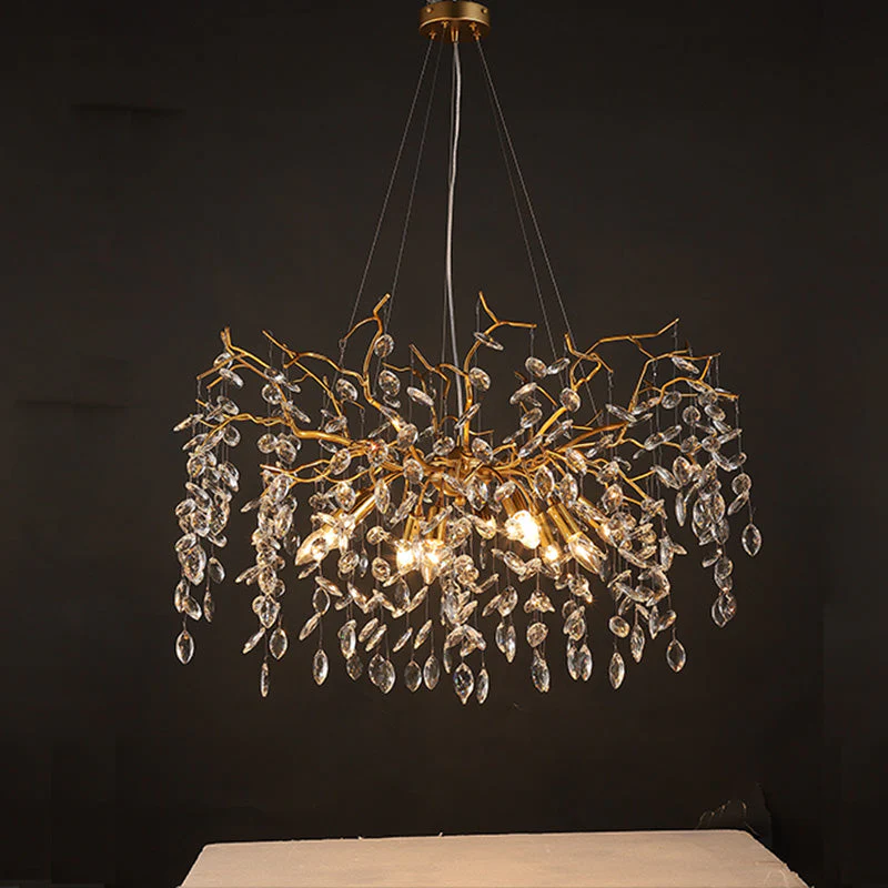 Luxury Branch Ceiling Chandelier for Dining Room 31.5" D - Image 4