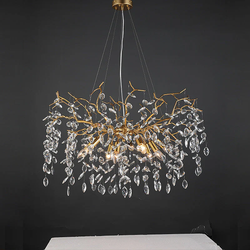 Luxury Branch Ceiling Chandelier for Dining Room 31.5" D - Image 5