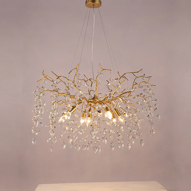 Luxury Branch Ceiling Chandelier for Dining Room 31.5" D - Image 6