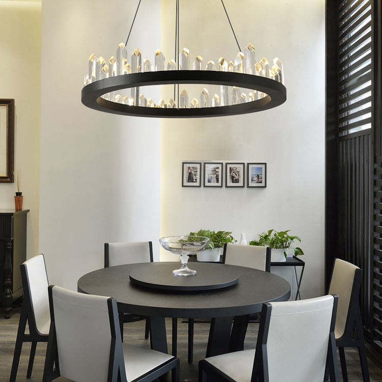 Lydia Crystal Ring Chandelier - Image 4