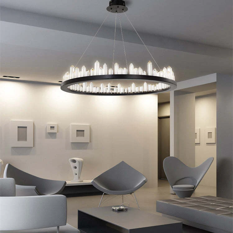 Lydia Crystal Ring Chandelier - Image 5