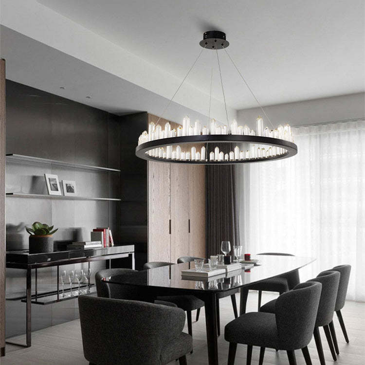 Lydia Crystal Ring Chandelier - Image 6