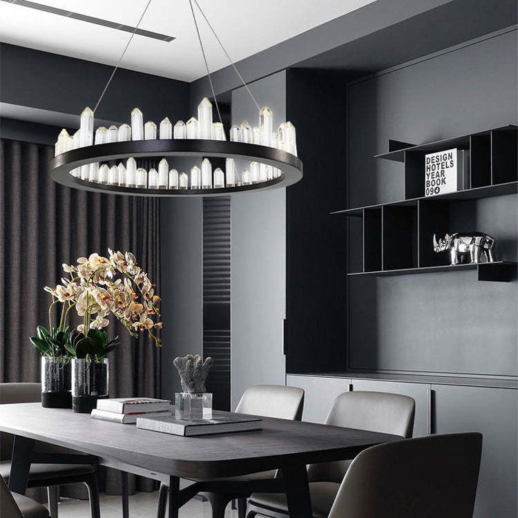 Lydia Crystal Ring Chandelier - Image 7