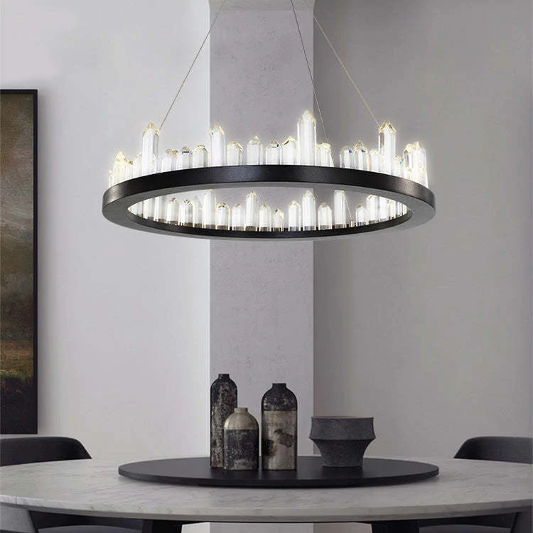 Lydia Crystal Ring Chandelier - Image 8