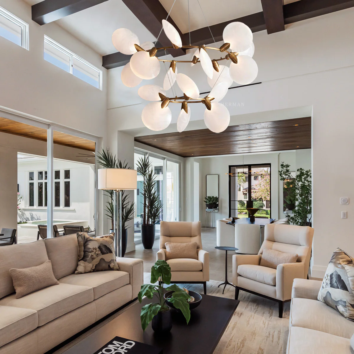 Lyla 2-Tiered Halo Chandelier - Image 2