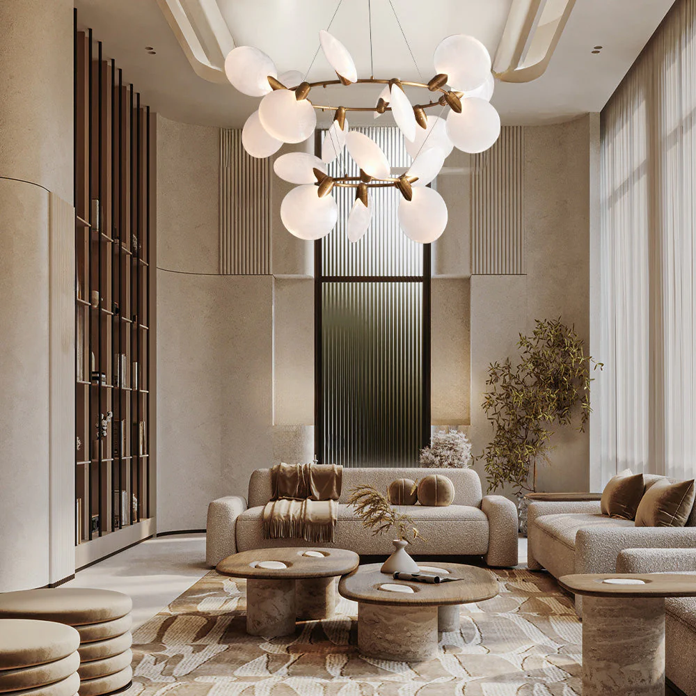 Lyla 2-Tiered Halo Chandelier - Image 4