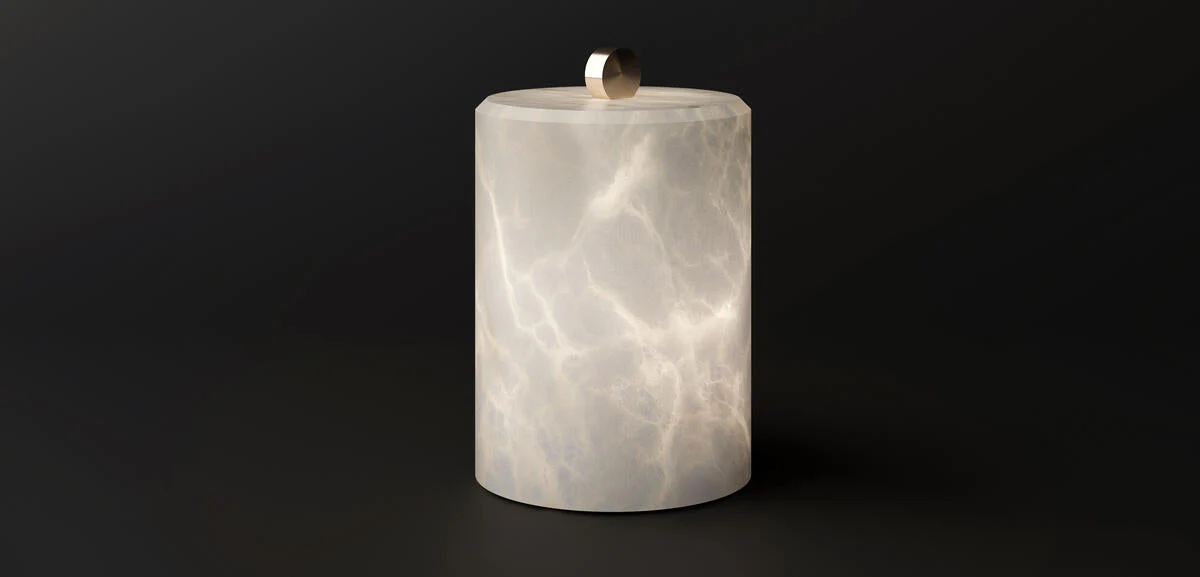 Lyra Alabaster Table Lamp - Image 8